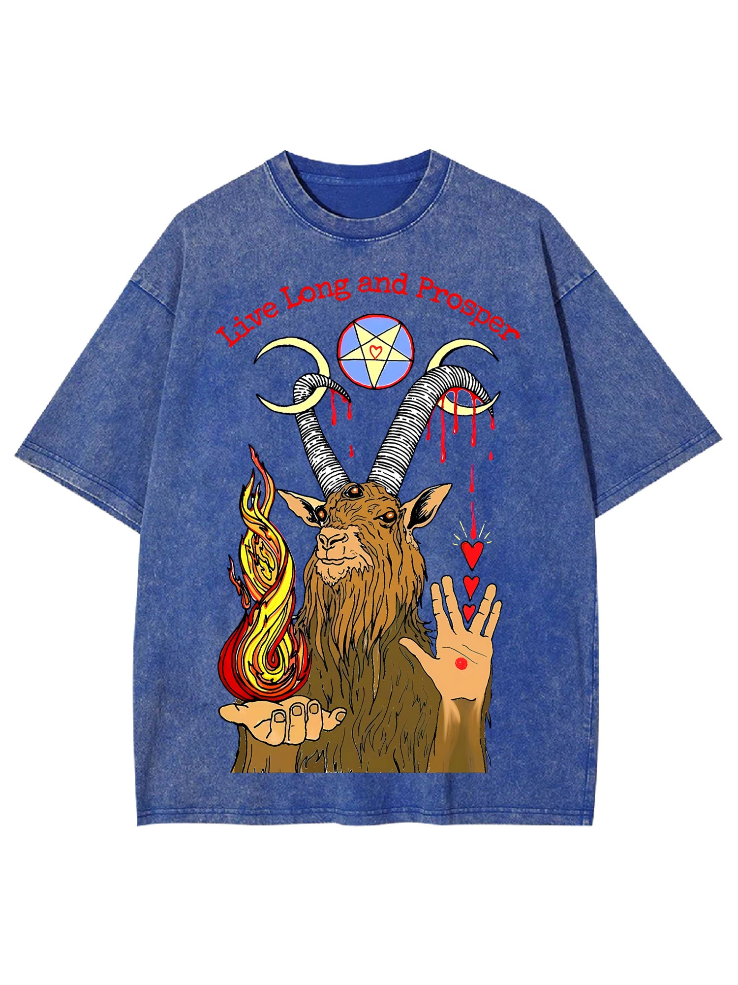LIVE LONG AND PROSPER WASHED TSHIRT