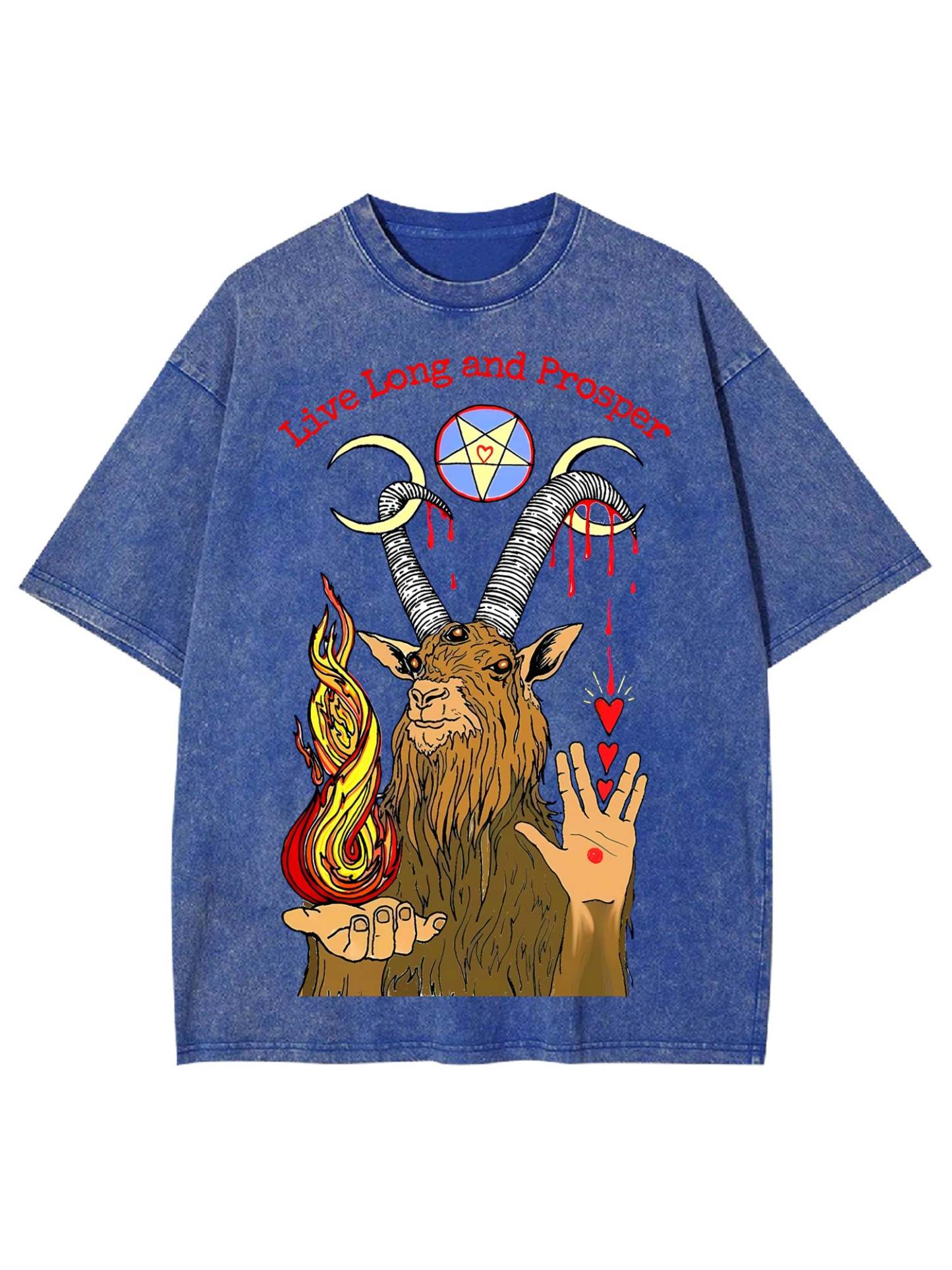 LIVE LONG AND PROSPER WASHED TSHIRT