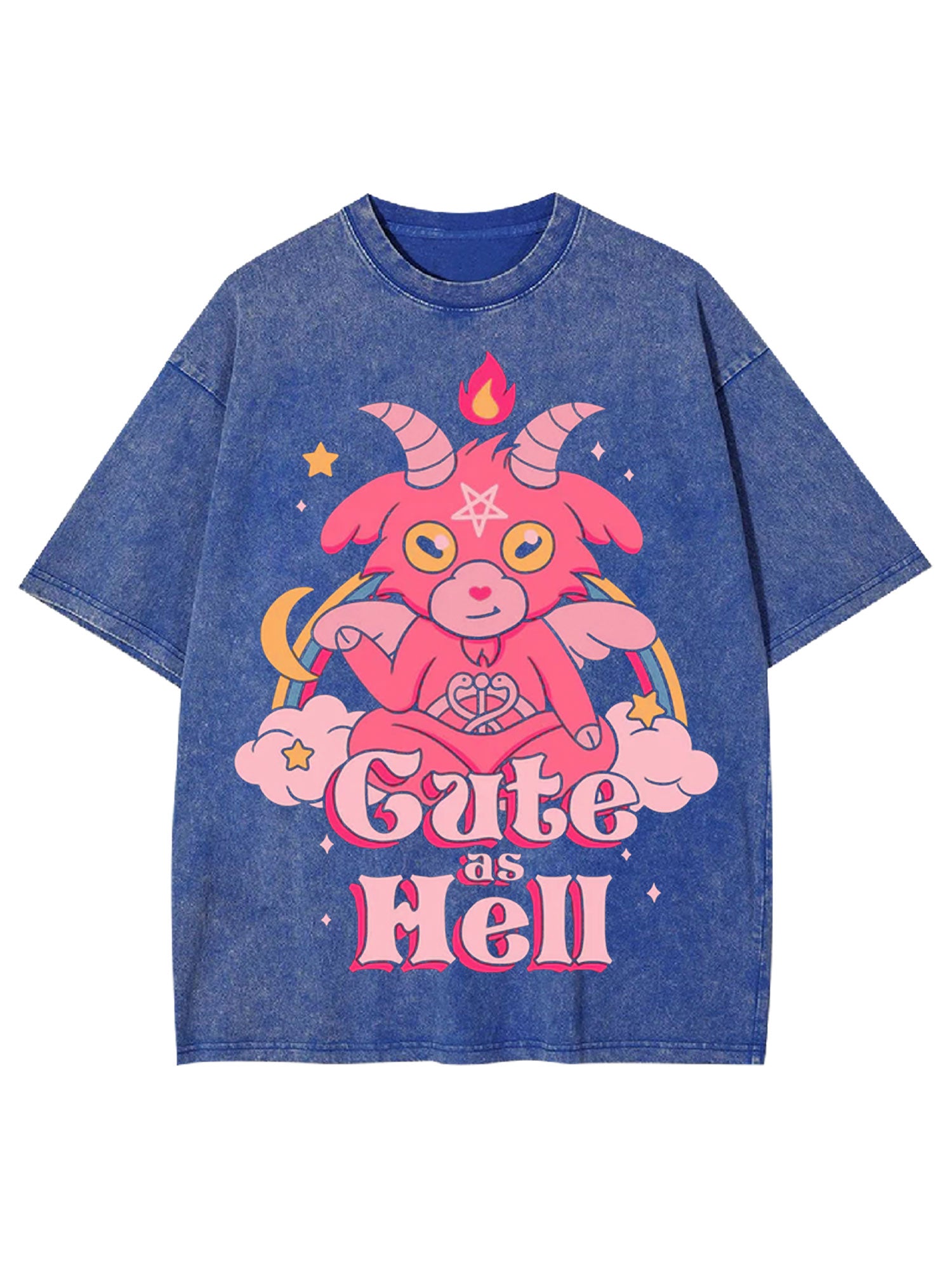 Cute As Hell Washed Tshirt