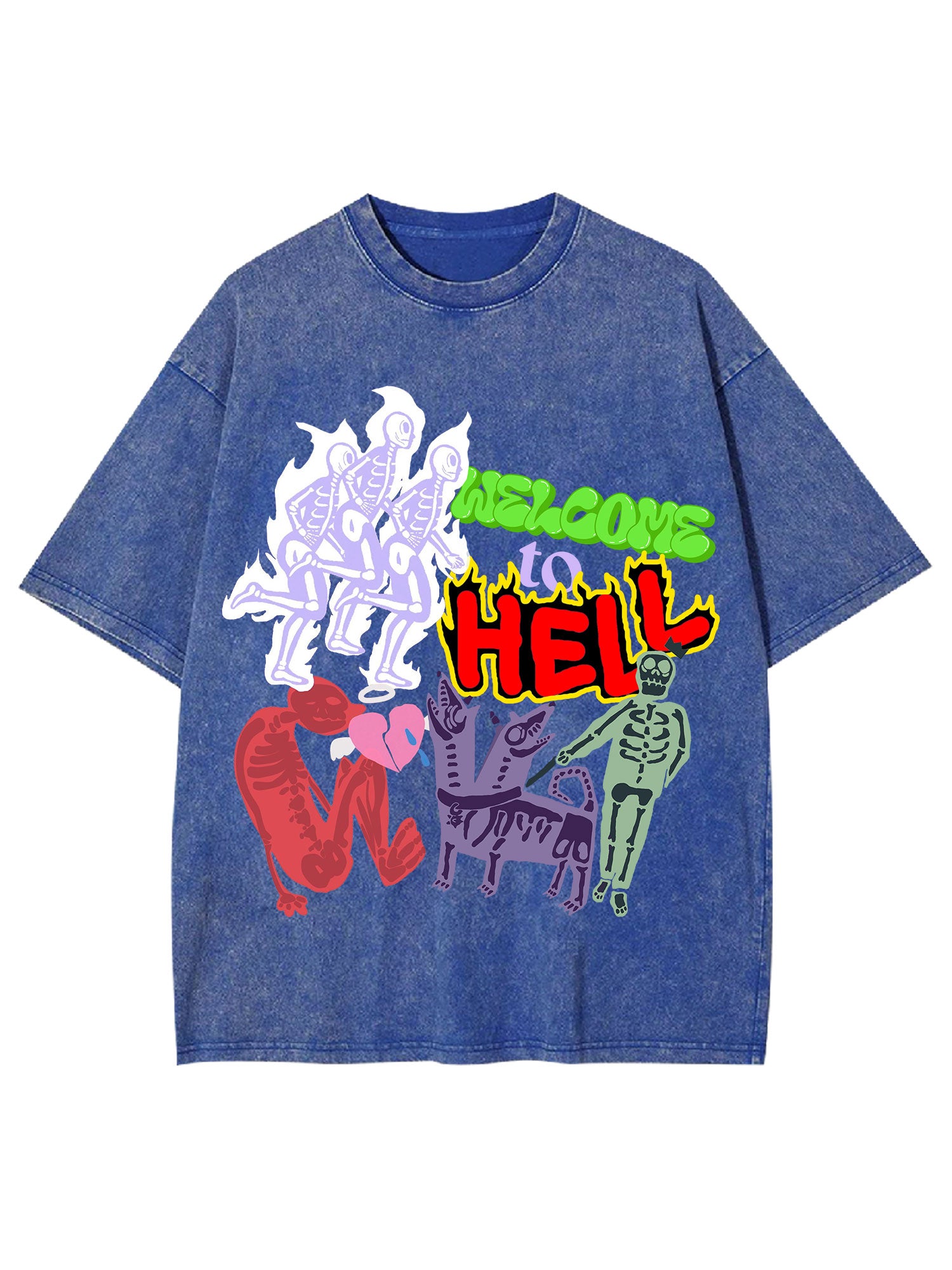 Welcome To Hell Washed Tshirt