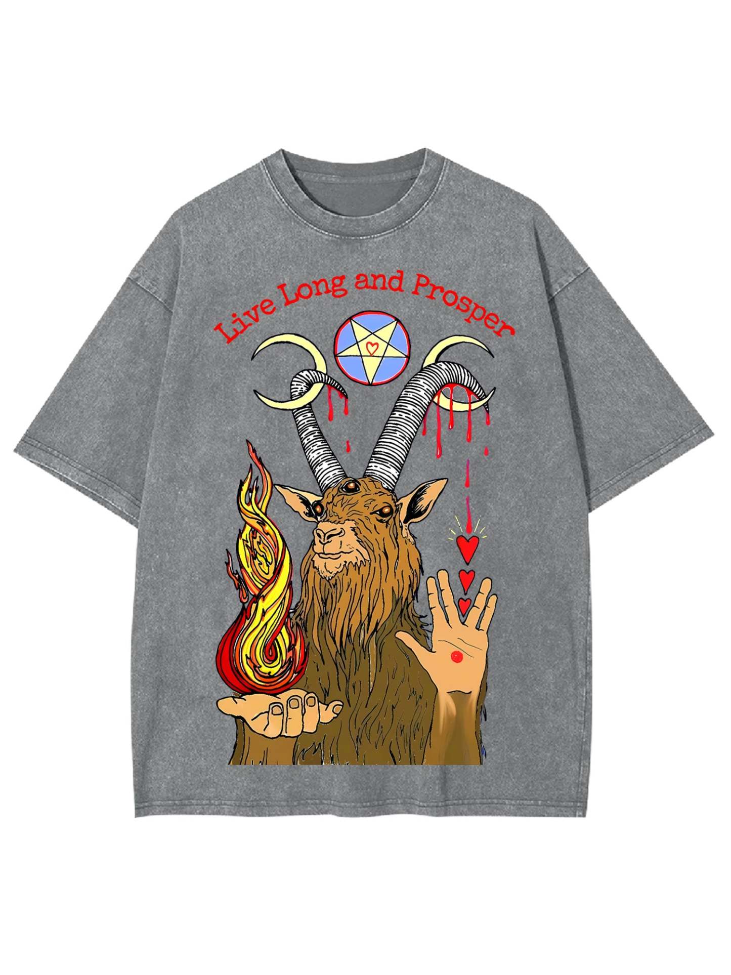 LIVE LONG AND PROSPER WASHED TSHIRT