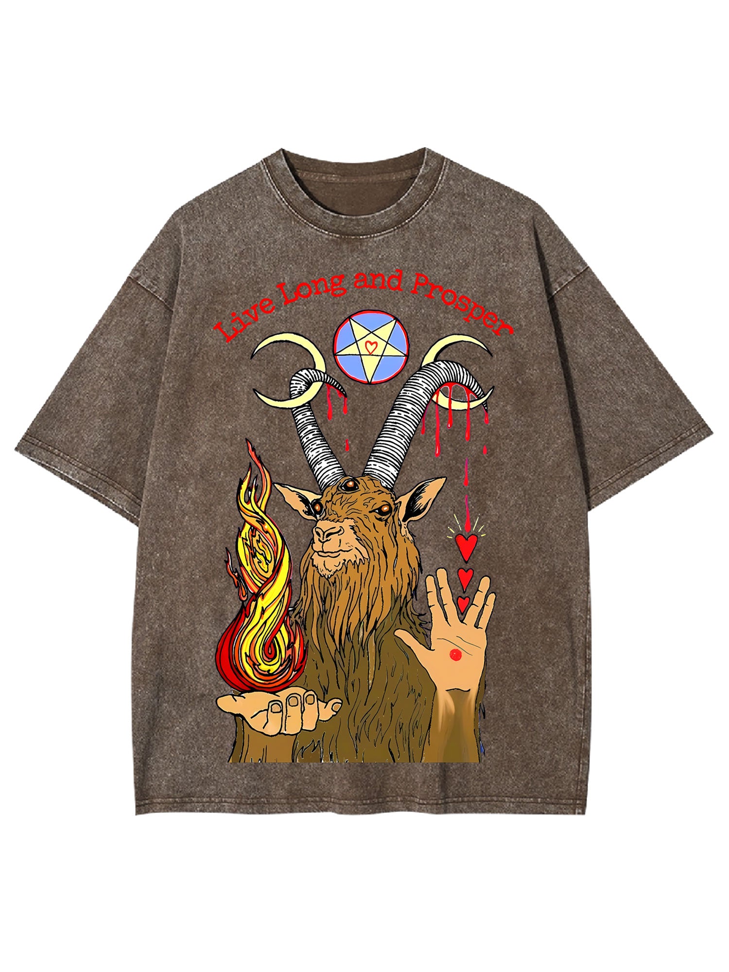 LIVE LONG AND PROSPER WASHED TSHIRT