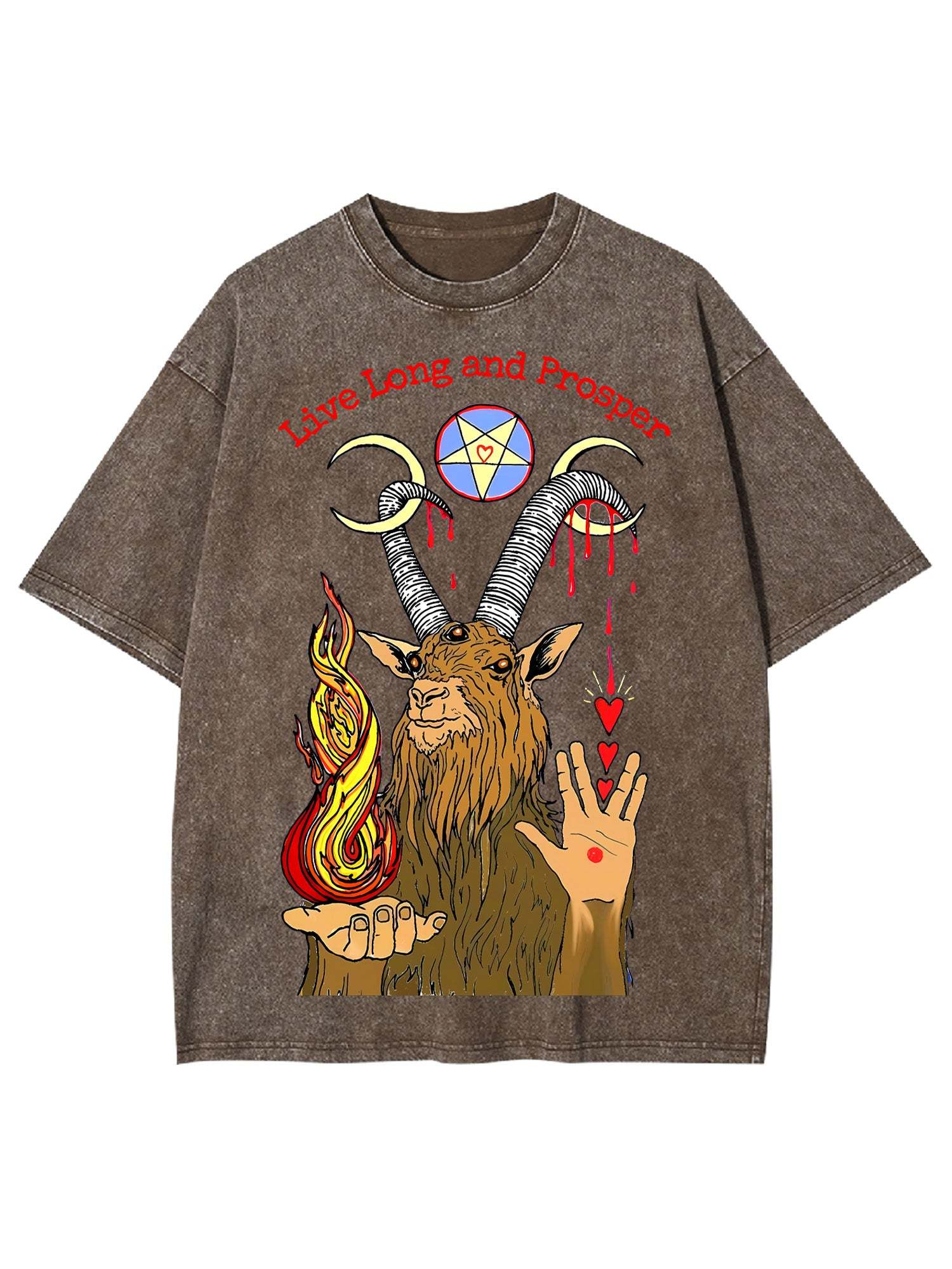 LIVE LONG AND PROSPER WASHED TSHIRT