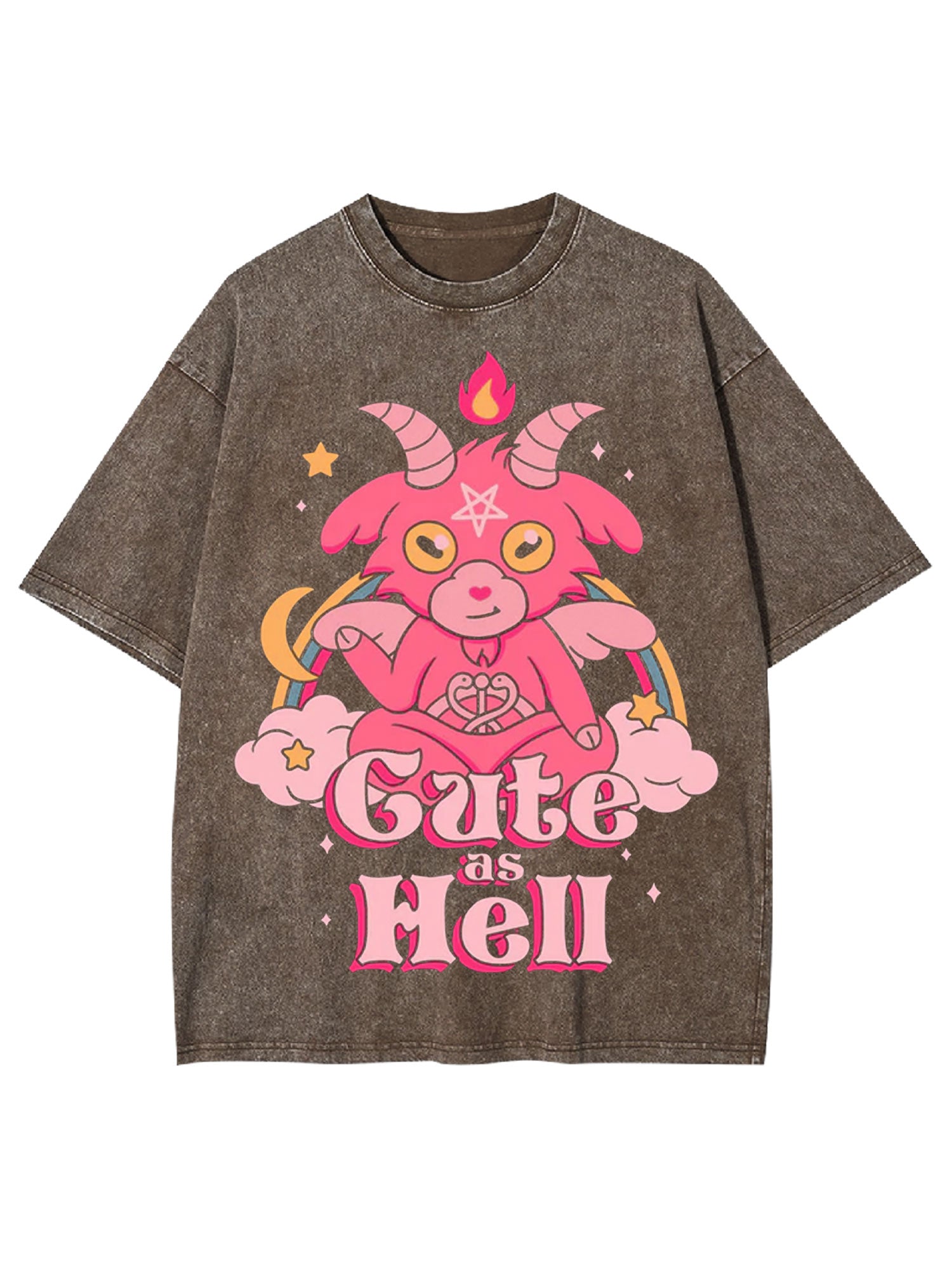 Cute As Hell Washed Tshirt