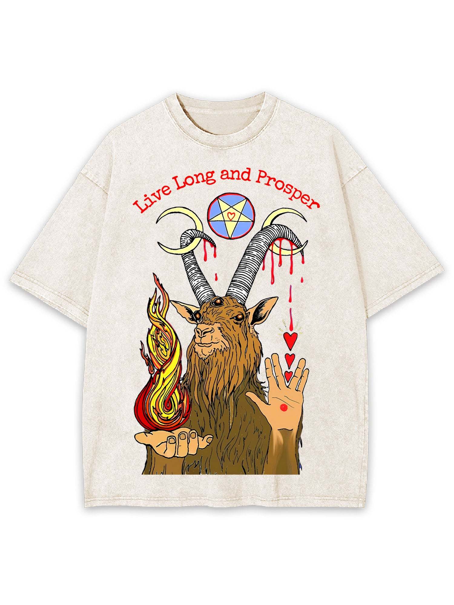 LIVE LONG AND PROSPER WASHED TSHIRT
