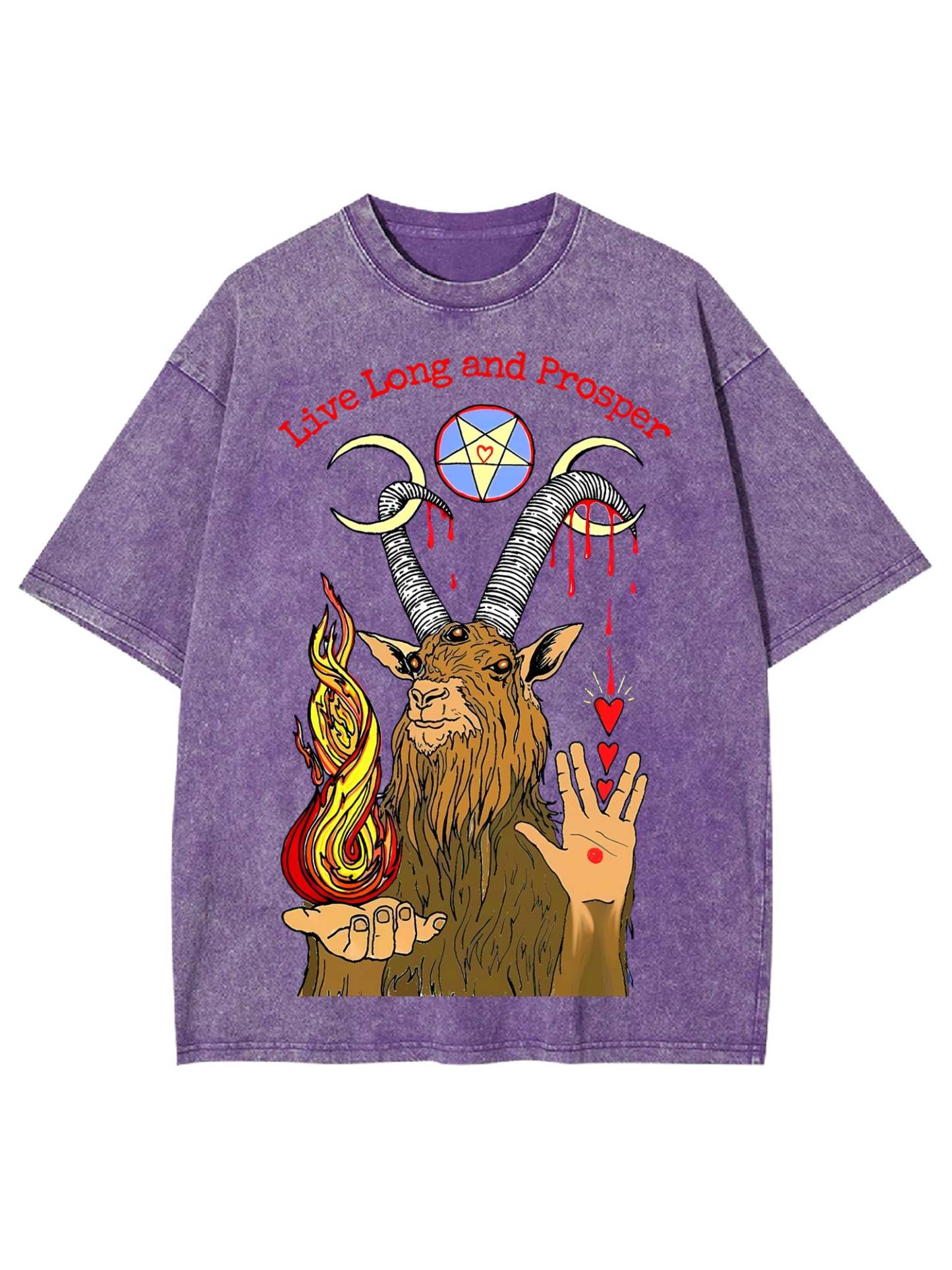 LIVE LONG AND PROSPER WASHED TSHIRT