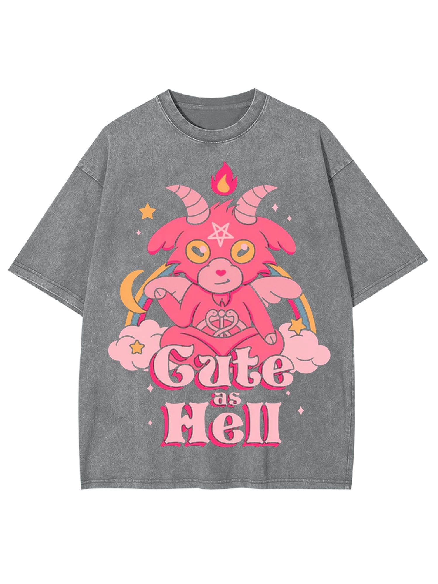 Cute As Hell Washed Tshirt