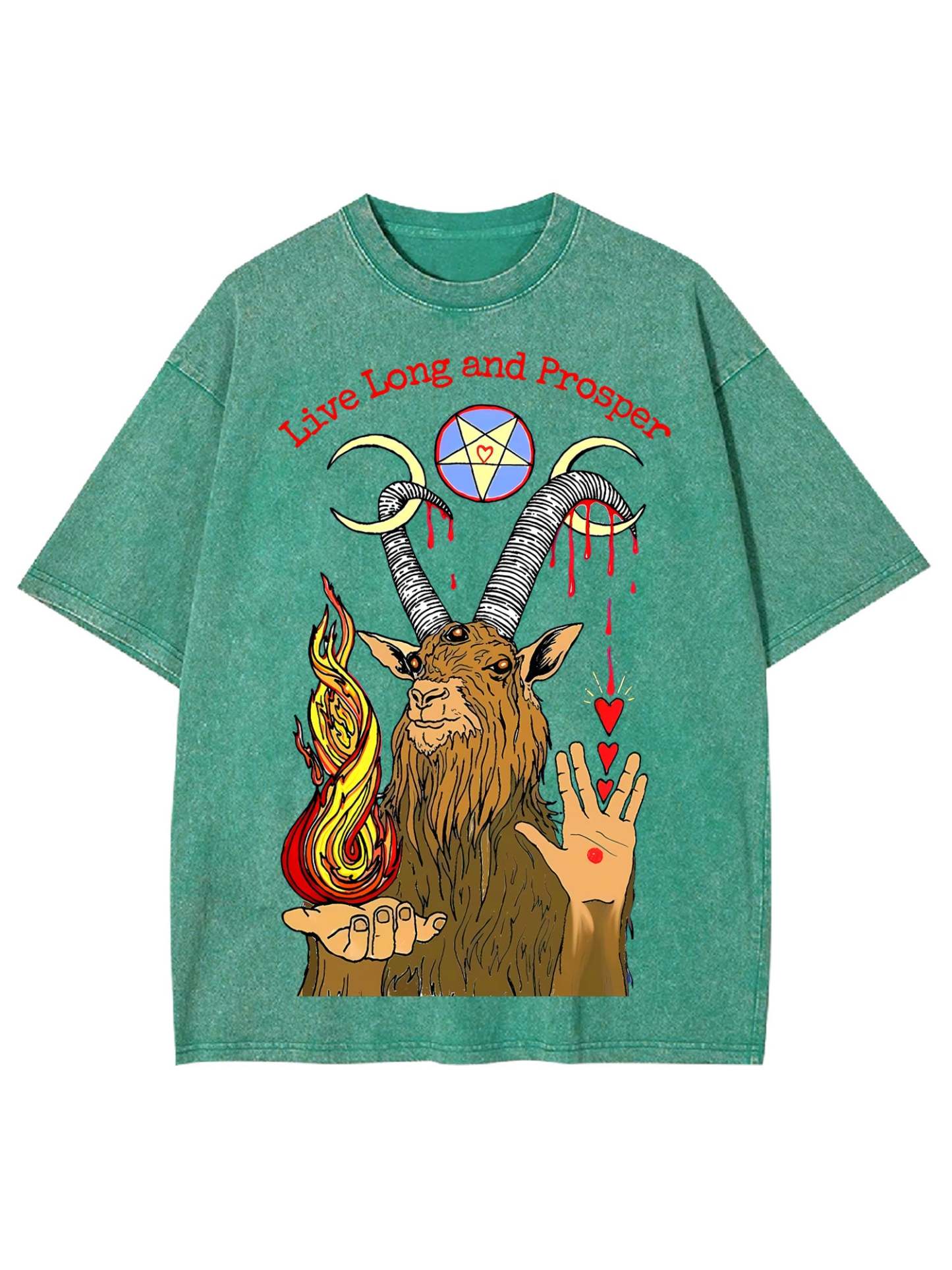 LIVE LONG AND PROSPER WASHED TSHIRT