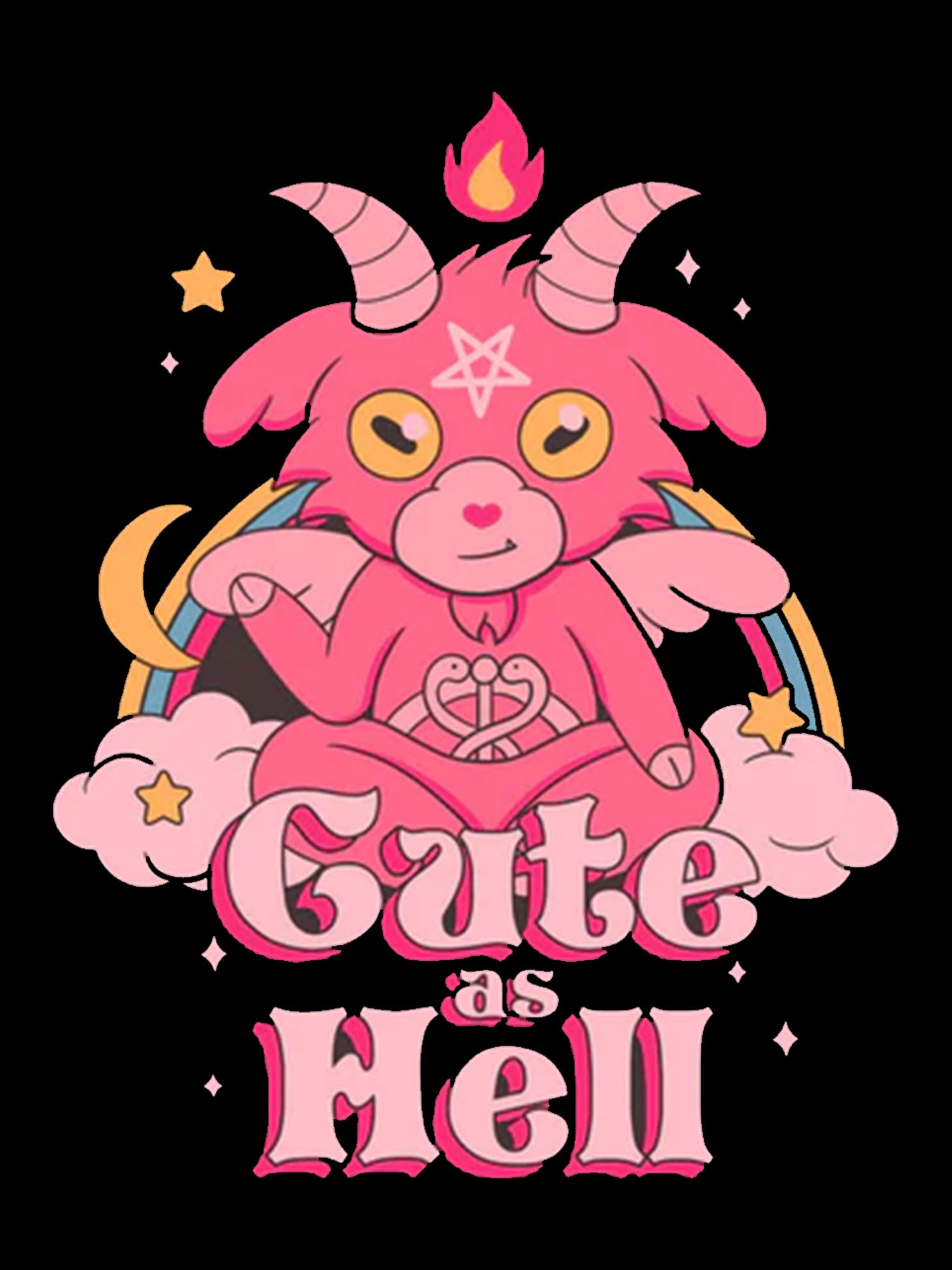 Cute As Hell Washed Tshirt