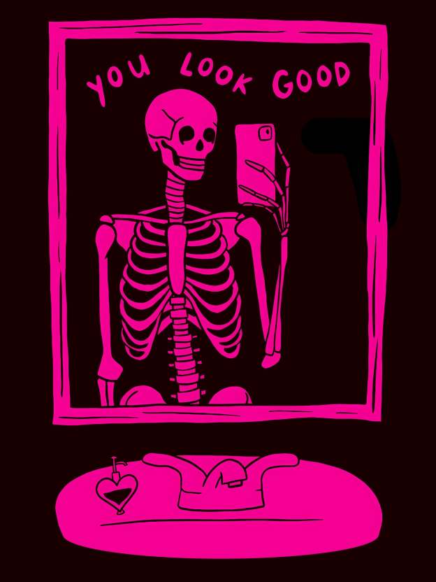 YOU LOOK GOOD WASHED TSHIRT