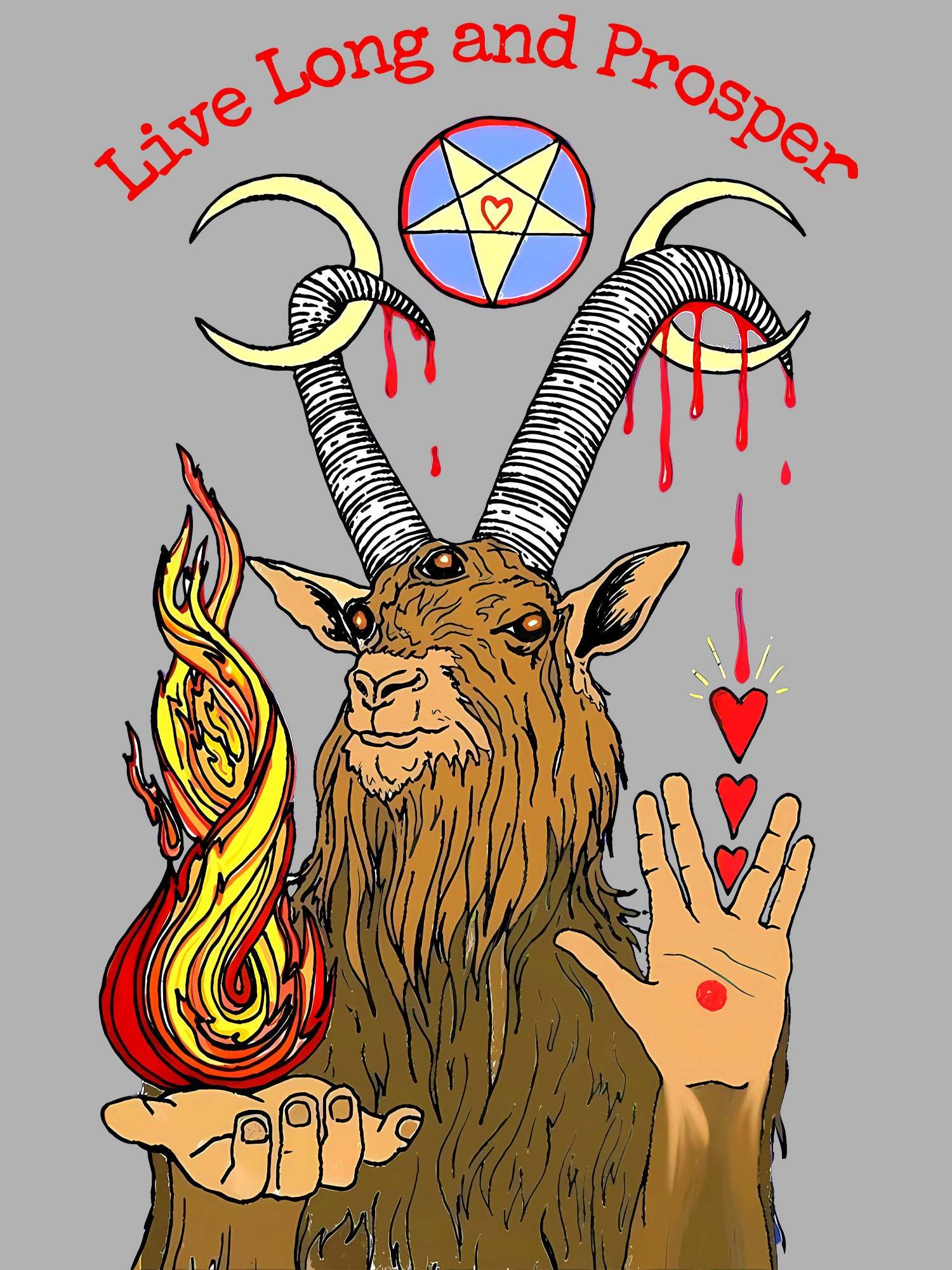 LIVE LONG AND PROSPER WASHED TSHIRT