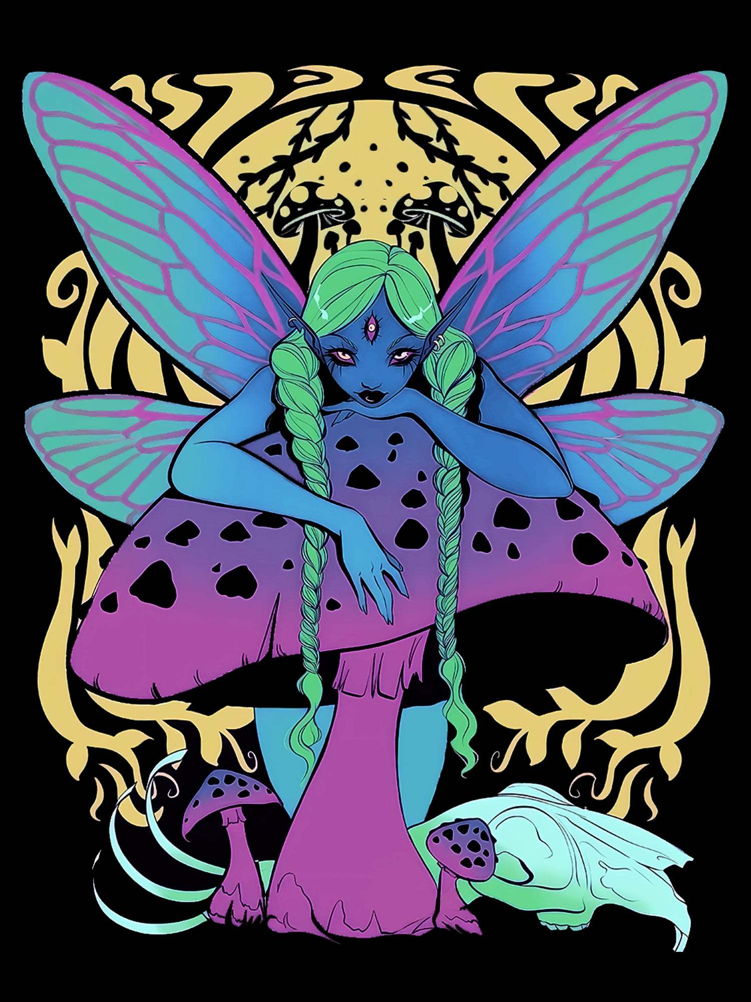 Shroom Sorceress Washed Tshirt