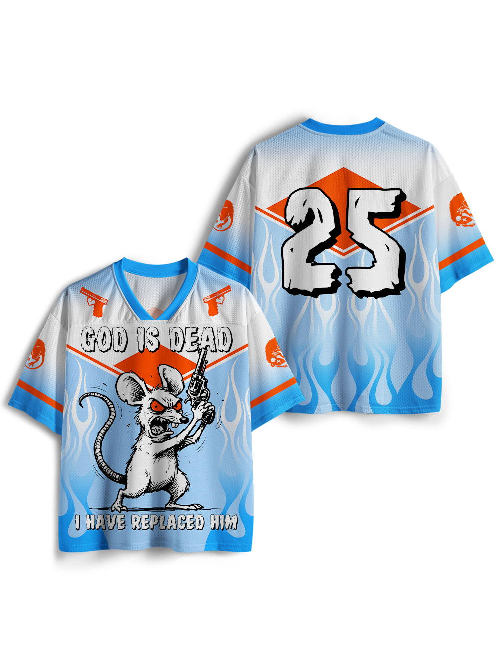 GOD IS DEAD I HAVE REPLACED HIM MESH JERSEY