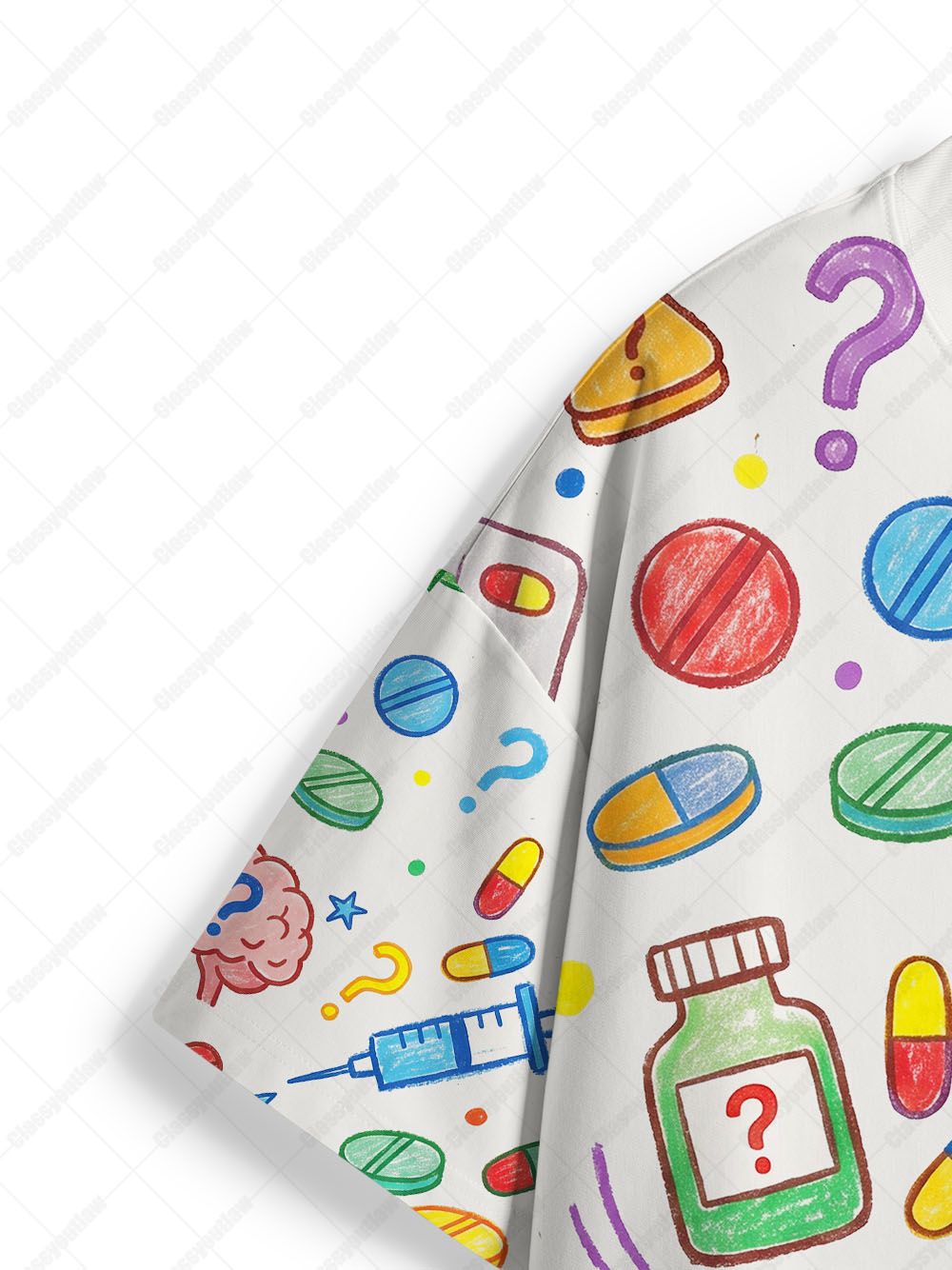 SAY PERHAPS TO DRUGS Eco Oversized Graphic Tees