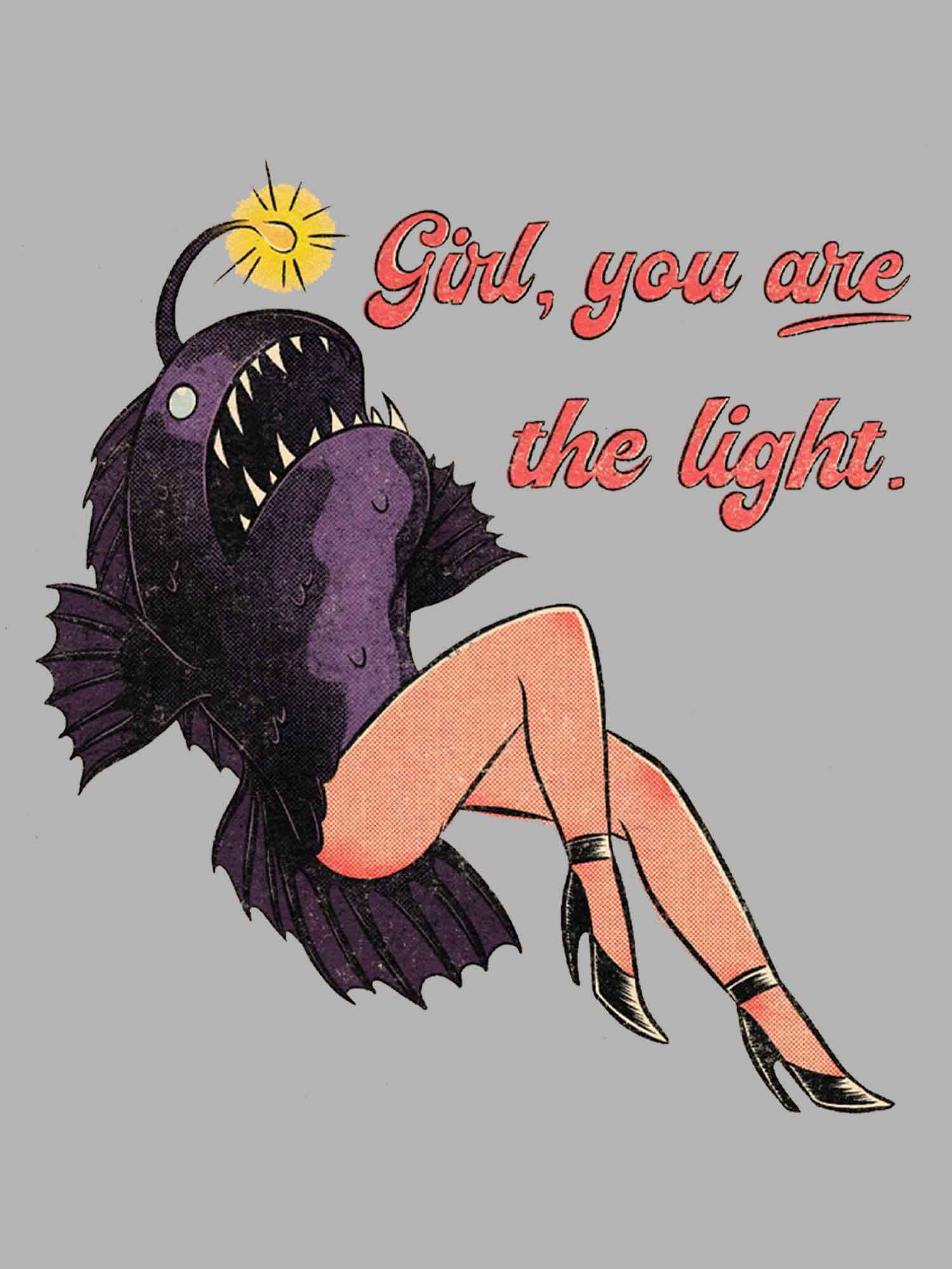 Girl, You Are The Light Washed Tshirt