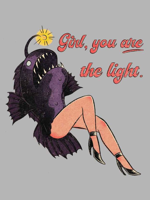 Girl, You Are The Light Washed Tshirt