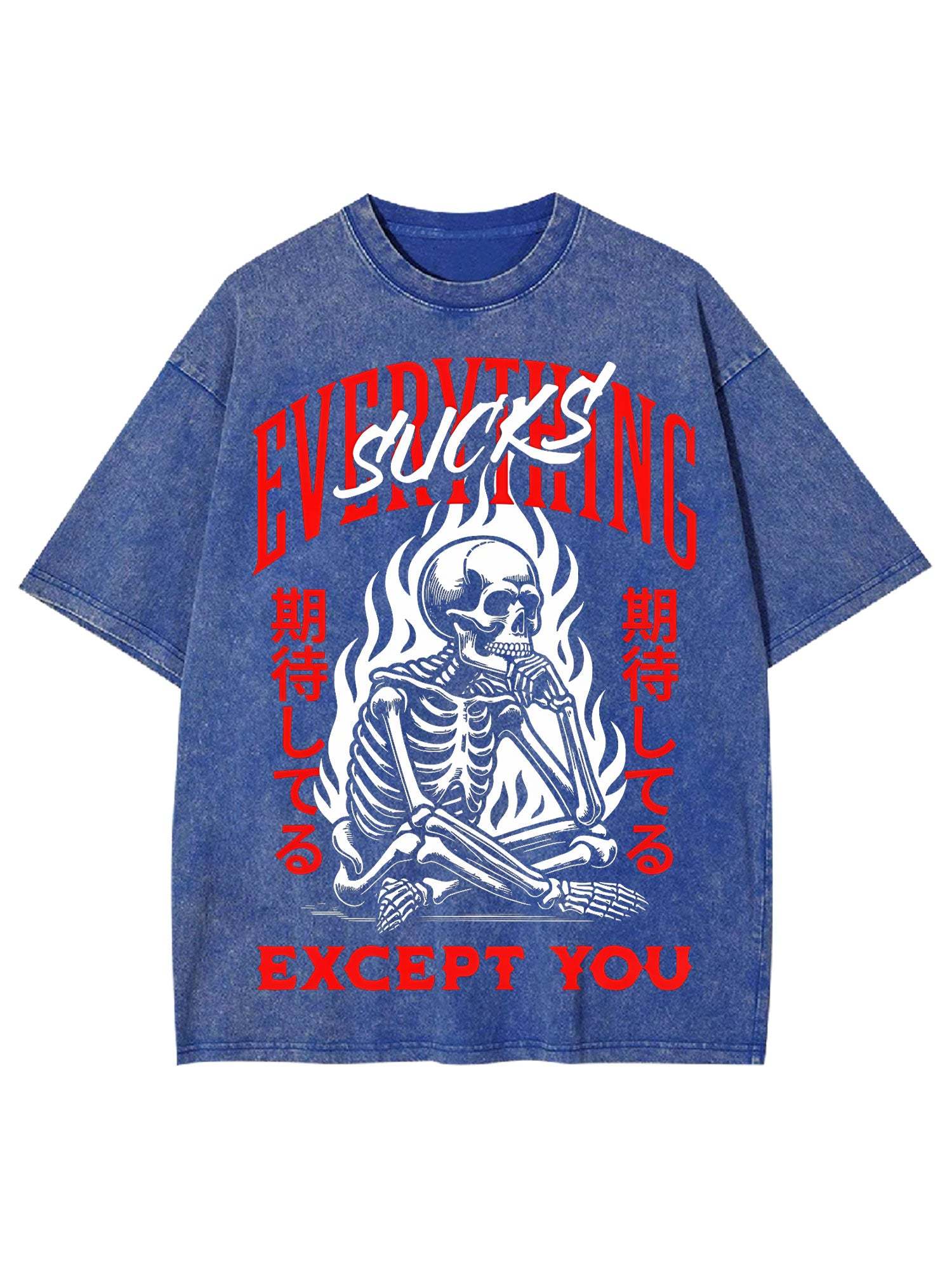 Everything Sucks Washed Tshirt-ClassyOutlaw Sale