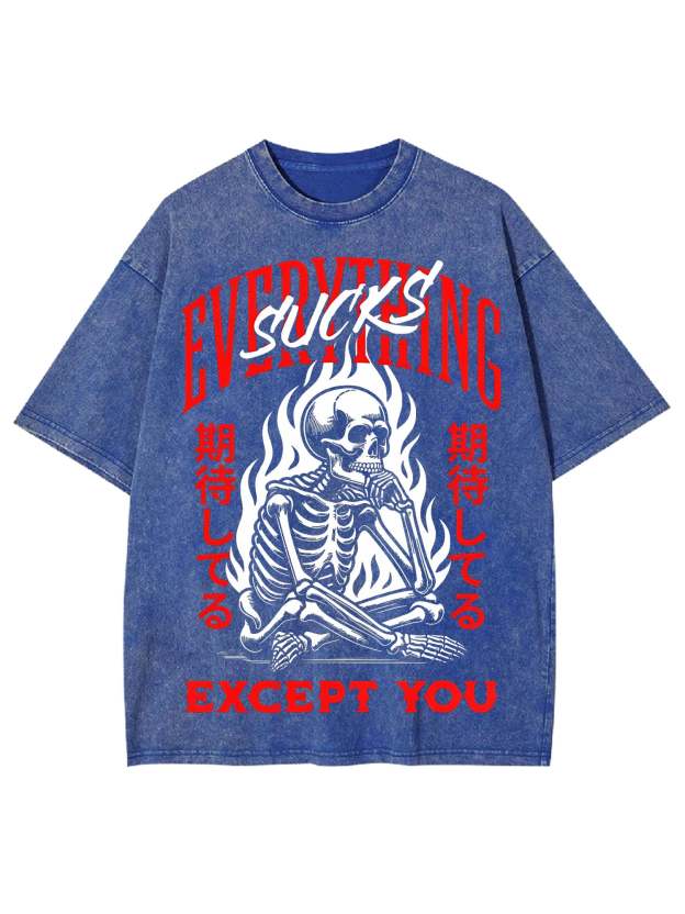 Everything Sucks Washed Tshirt