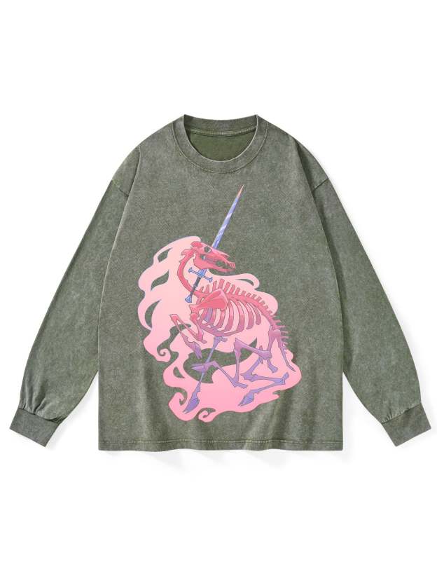 UNKILLABLE WASHED LONG-SLEEVE TSHIRT