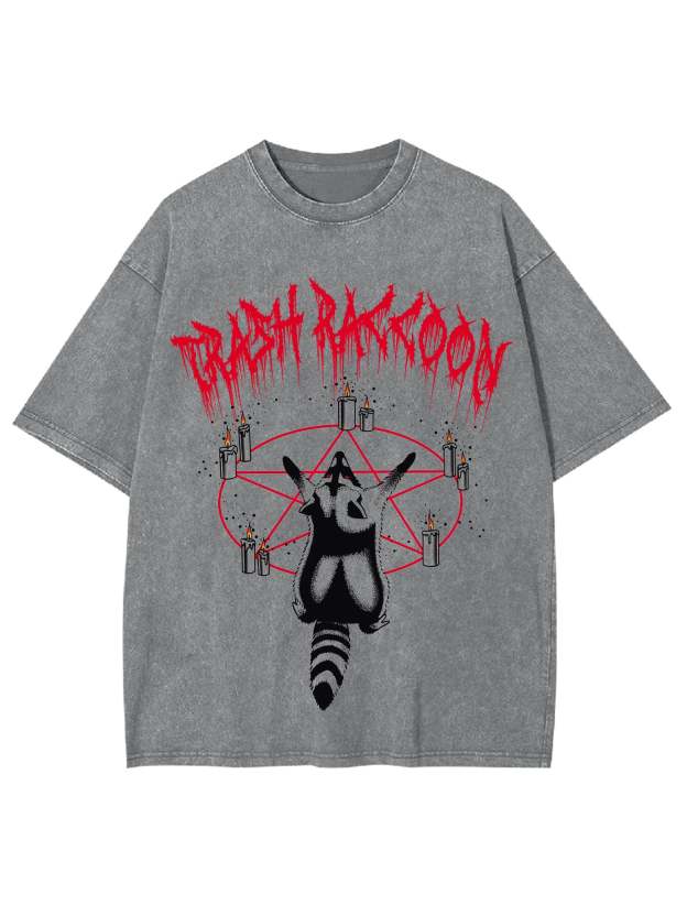 Trash Raccoon Washed Tshirt