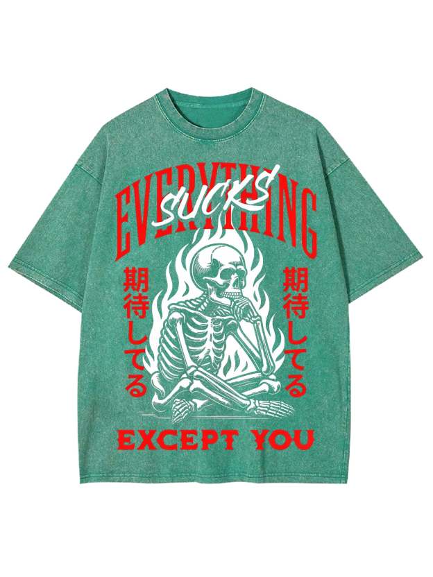 Everything Sucks Washed Tshirt