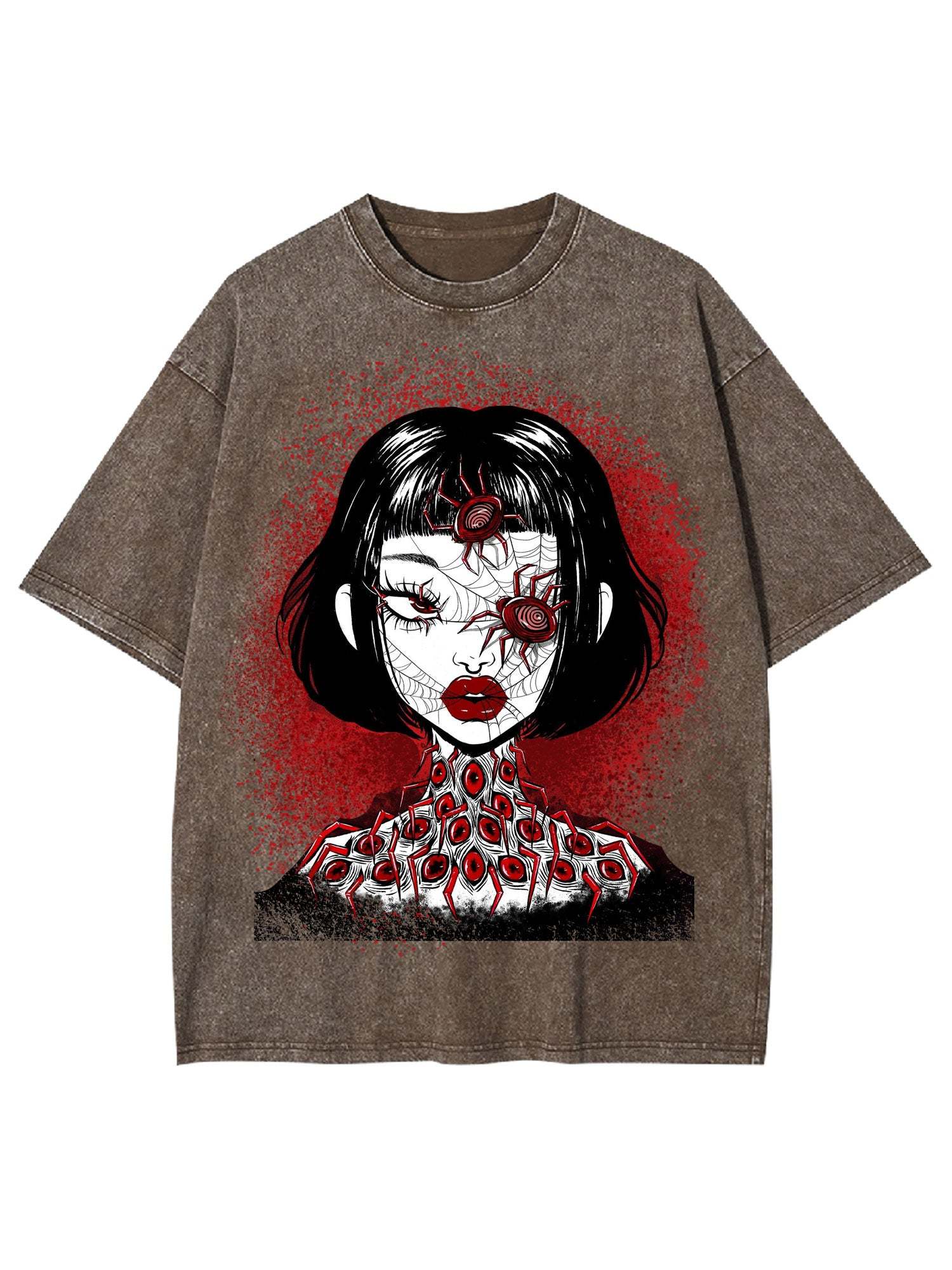 Spider Girl Washed Tshirt-ClassyOutlaw Sale
