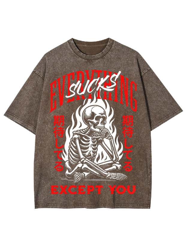 Everything Sucks Washed Tshirt