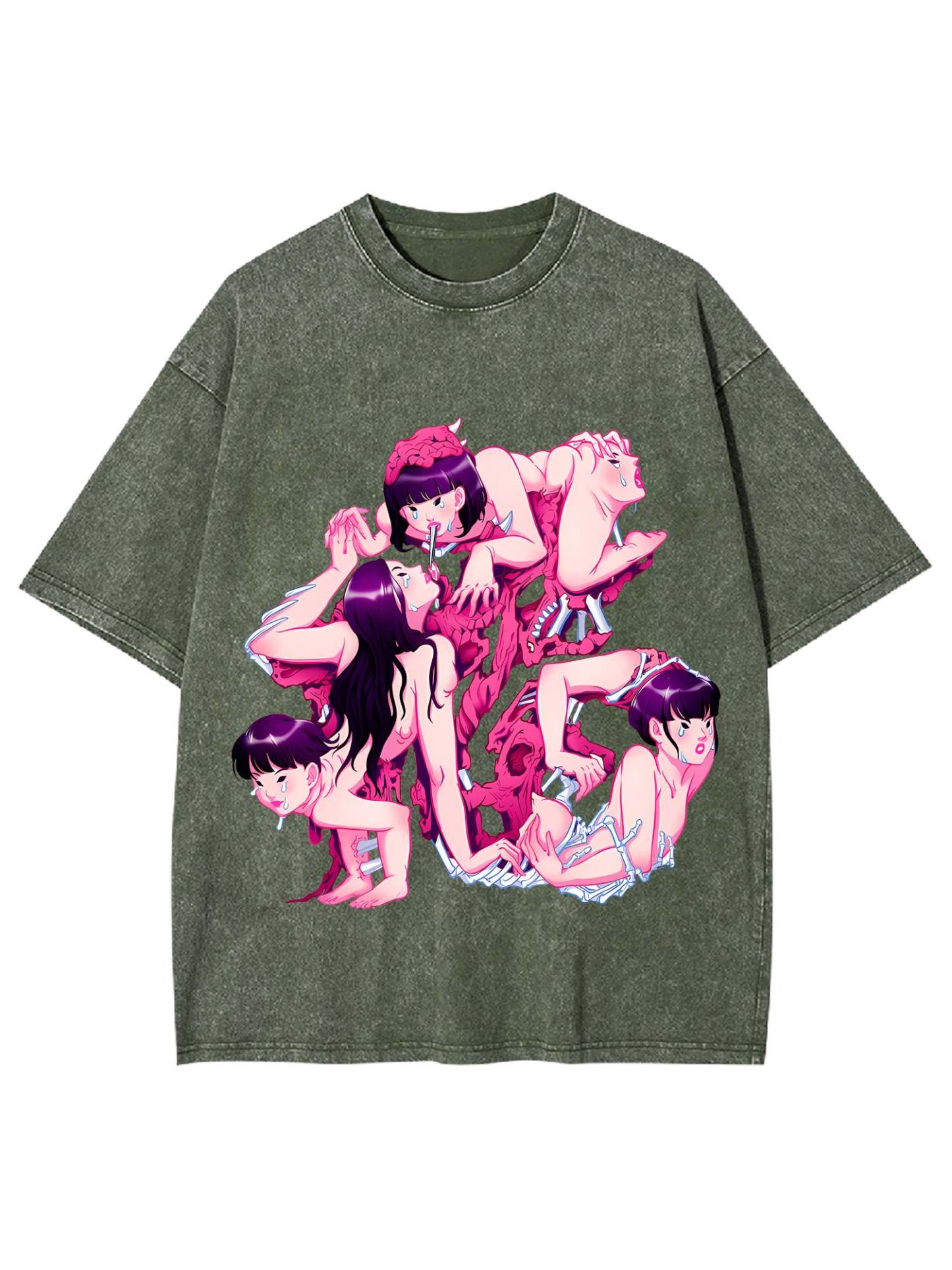 Entangled Illusions Washed Tshirt-ClassyOutlaw Sale
