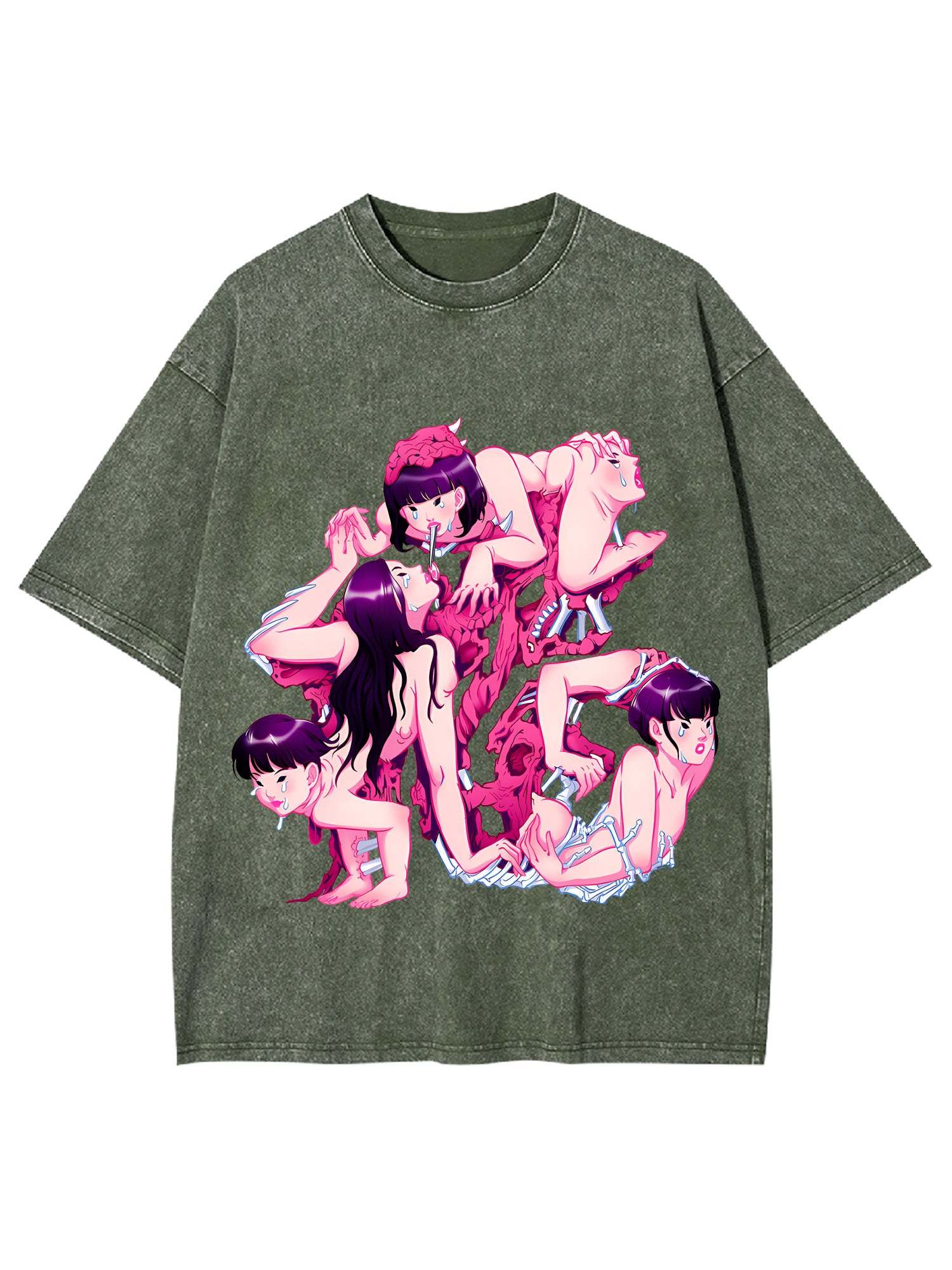 Entangled Illusions Washed Tshirt-ClassyOutlaw Sale