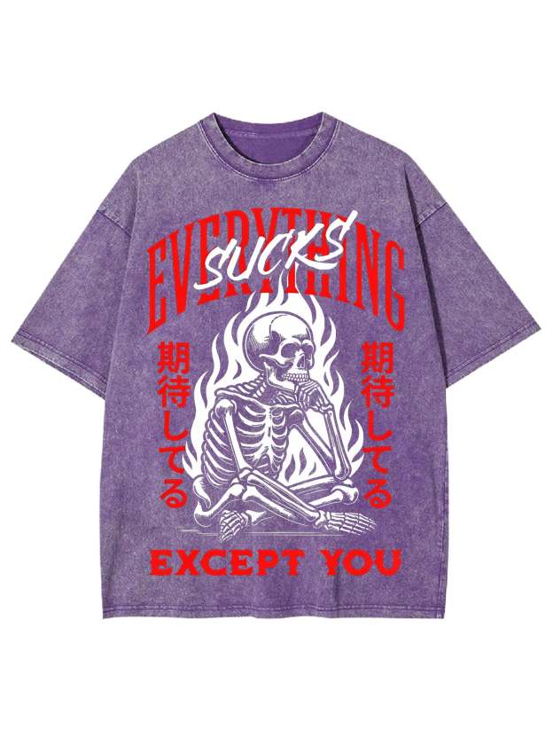 Everything Sucks Washed Tshirt