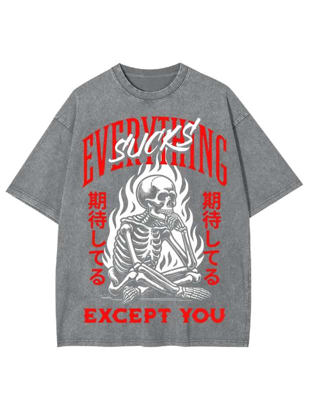 Everything Sucks Washed Tshirt