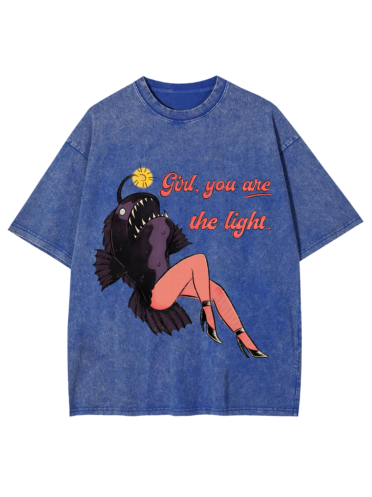 Girl, You Are The Light Washed Tshirt