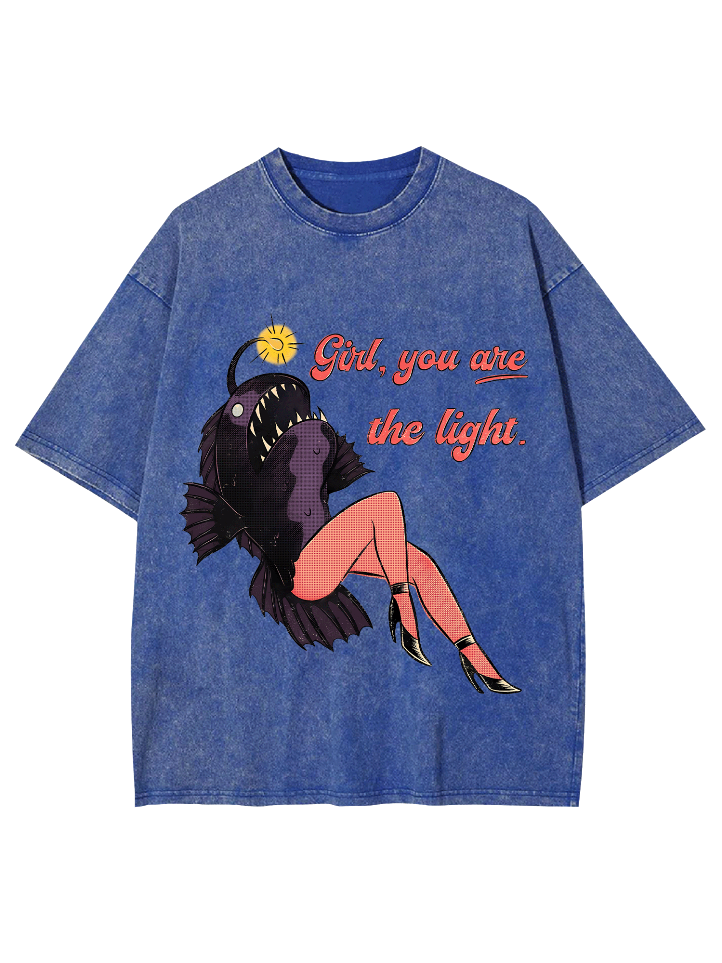 Girl, You Are The Light Washed Tshirt