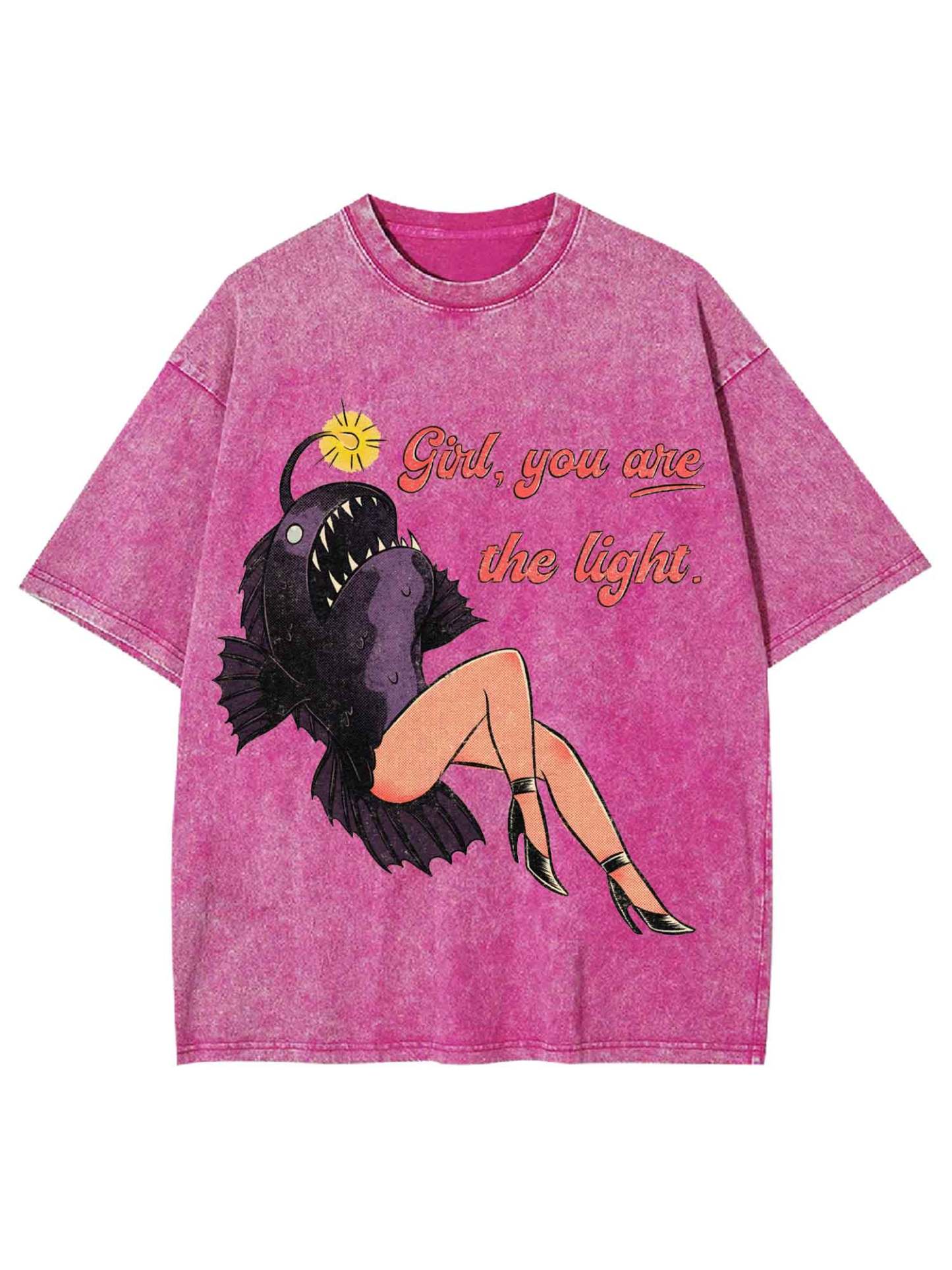 Girl, You Are The Light Washed Tshirt