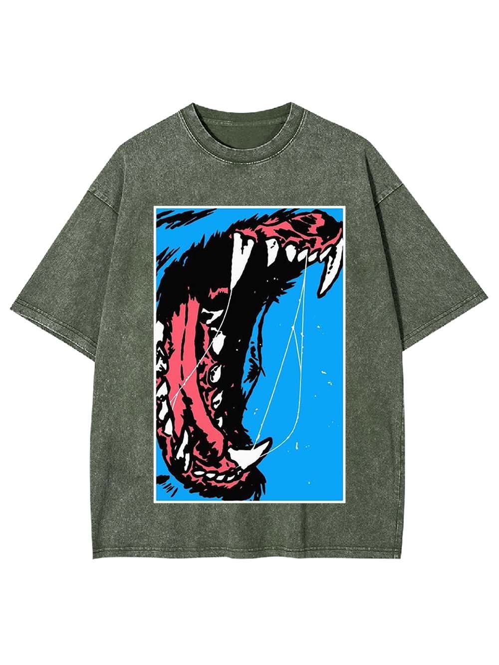 Beast Roar Washed Tshirt