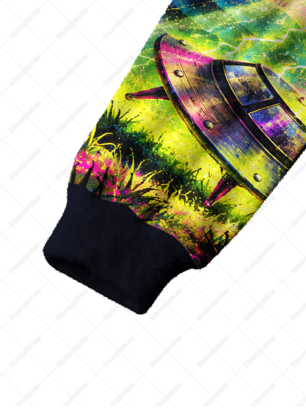 UFO COW ABDUCT UGLY CARDIGAN SWEATERS