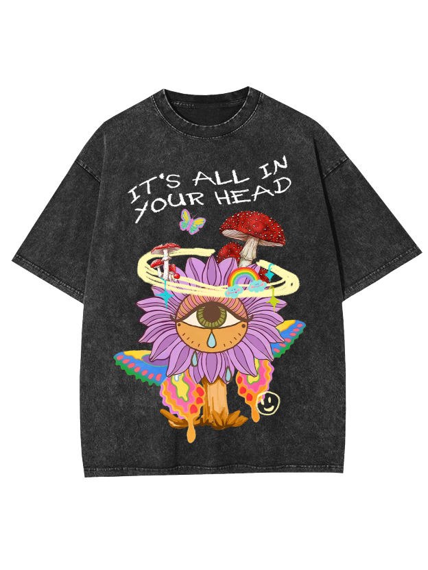 It's All In Your Head Washed Tshirt