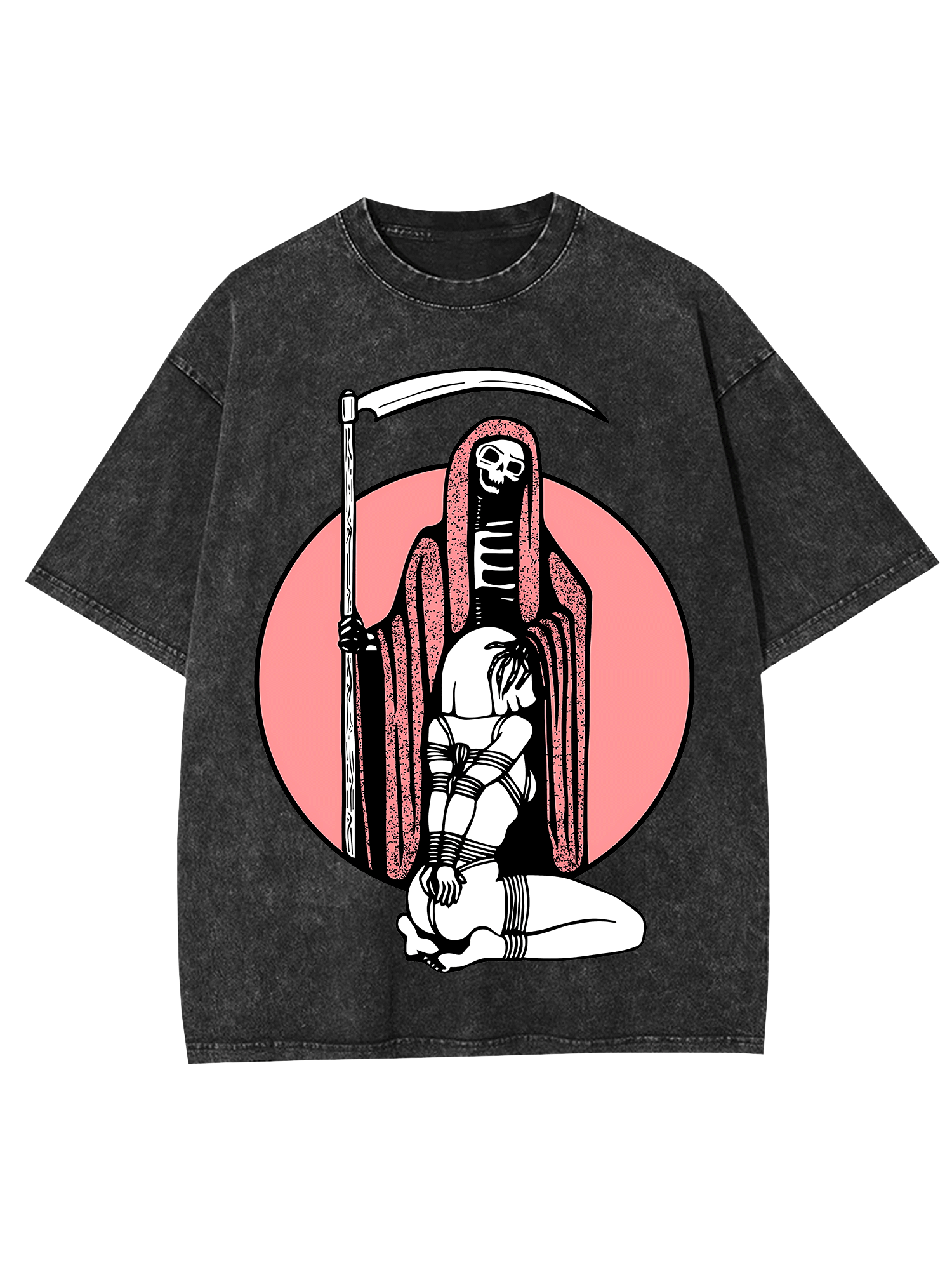 Death And Bound Washed Tshirt-ClassyOutlaw Sale