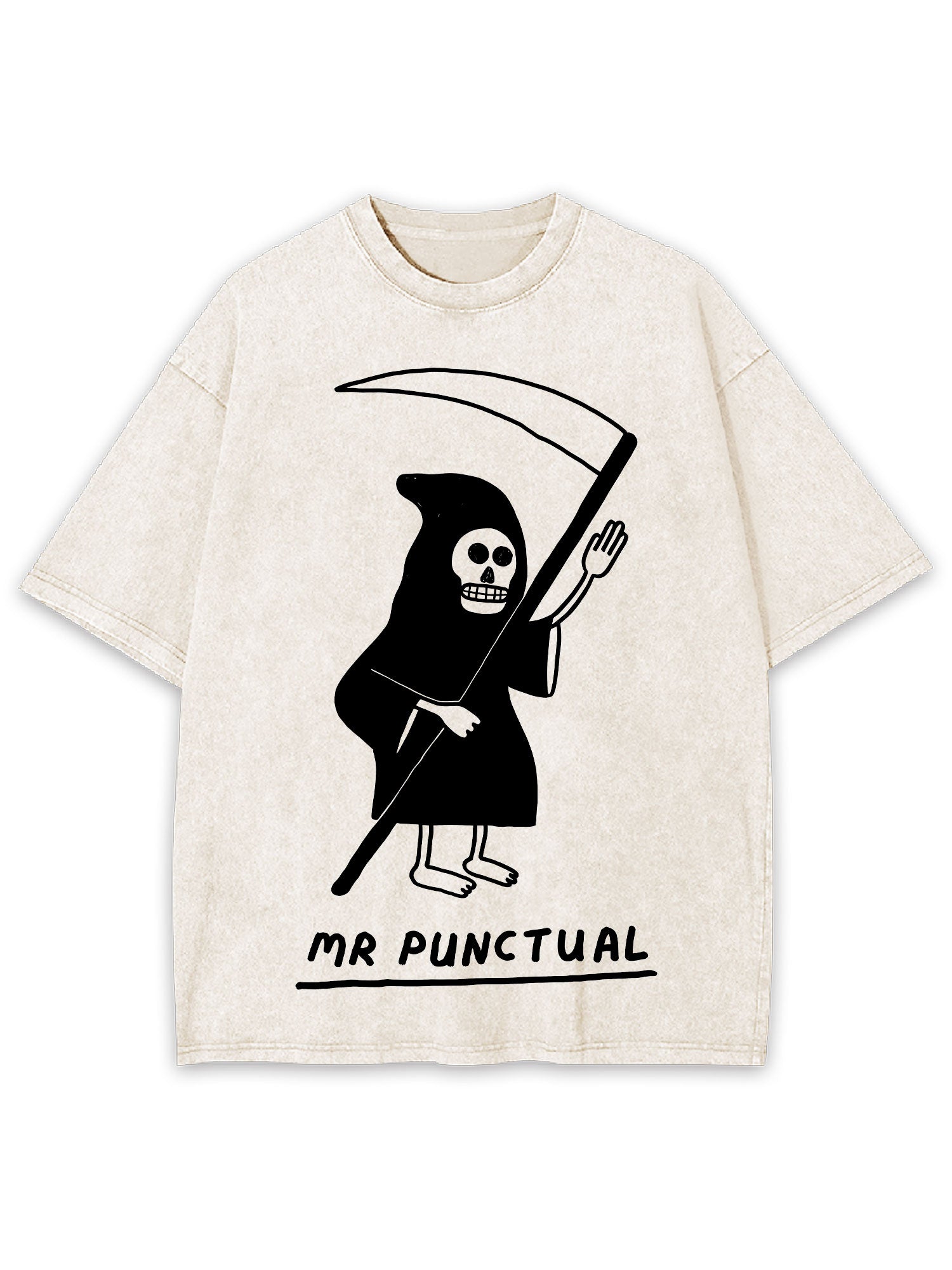 MR PUNCTUAL WASHED TSHIRT