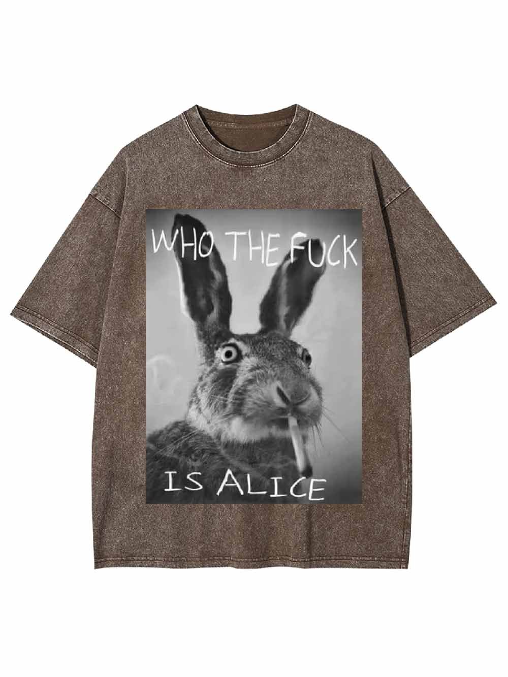 WHO THE FUCK IS ALICE WASHED TSHIRT