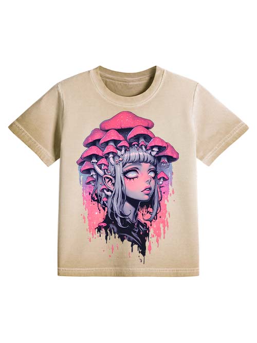 Fungal Reverie Washed Slim Tshirt