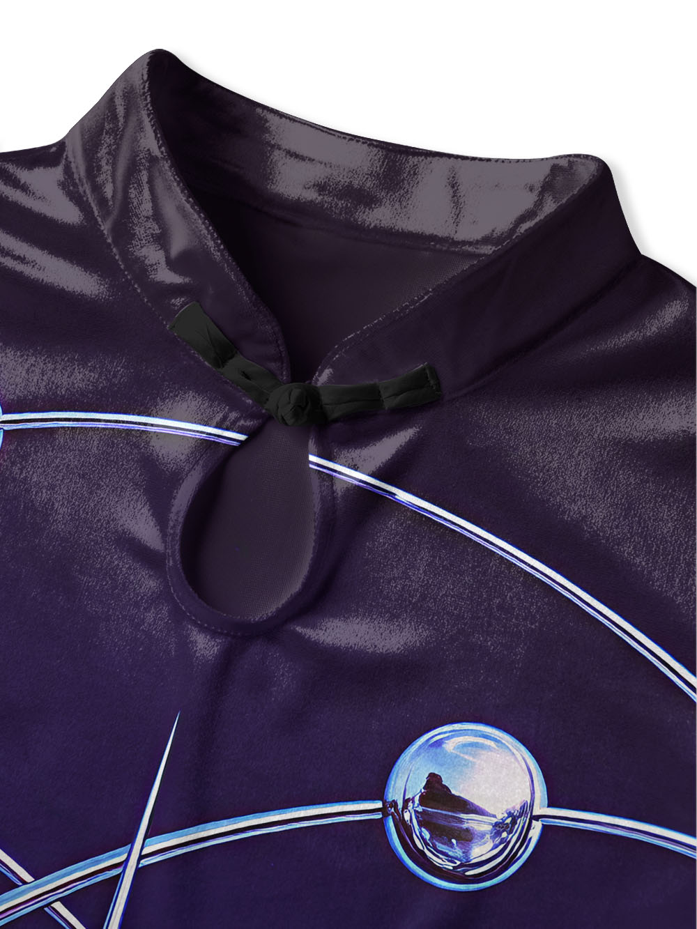 CYBER COSMOS QIPAO MINI DRESS