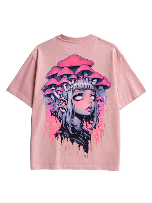 Fungal Reverie Double Sided Print Washed TShirt