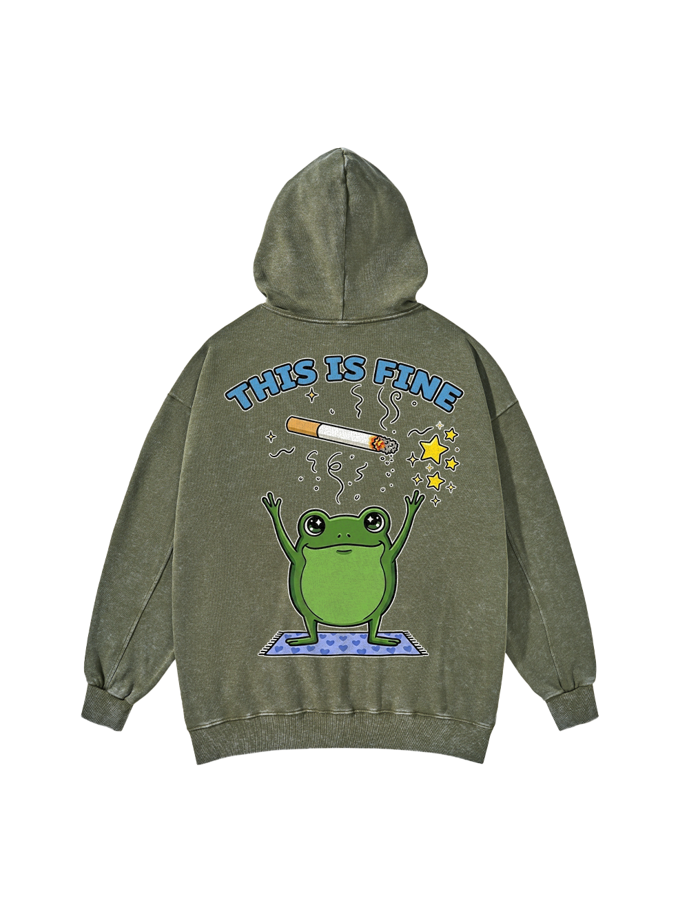 FROG CHAOS WASHED HOODIE