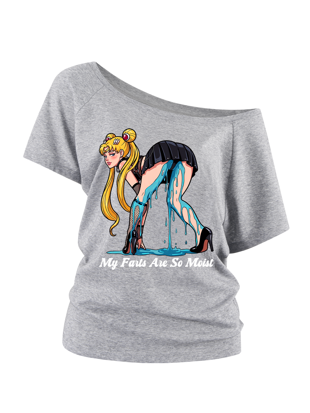 MOIST SAILOR OFF SHOULDER TSHIRT