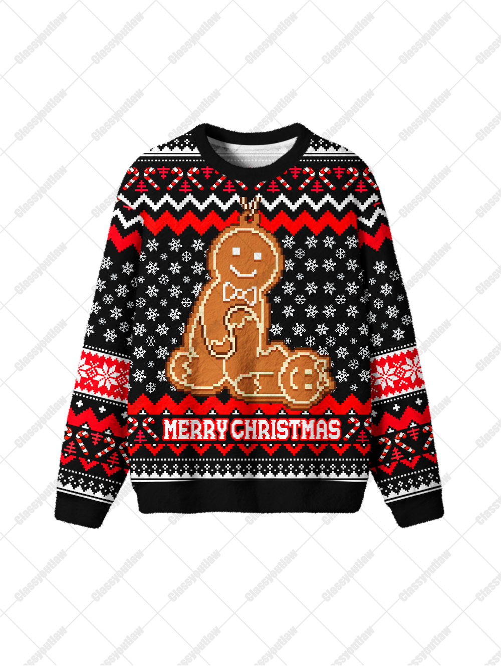 GINGER BREAK UGLY CHRISTMAS SWEATSHIRT
