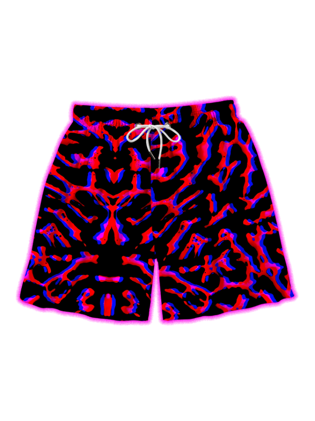 Psychedelic Pattern Vortex All Over Print Shorts