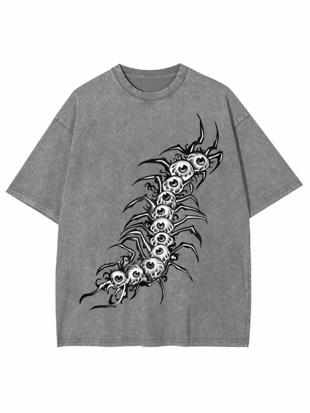 EYEBALL CENTIPEDE WASHED TSHIRT
