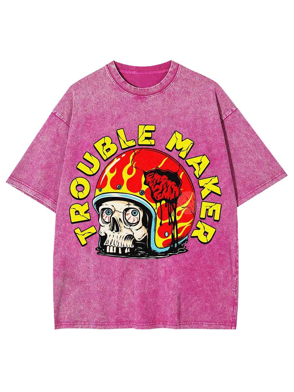 TROUBLE MAKER WASHED TSHIRT