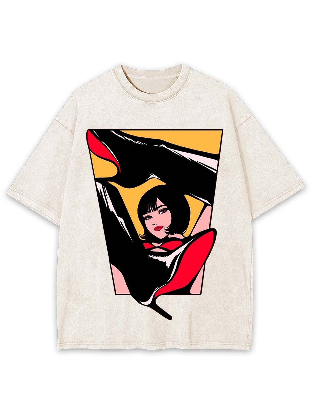 Boots Girl Washed Tshirt